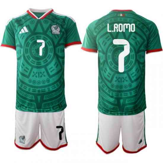 Mexicoa 2026 FIFA World Cup Soccer Jersey Green #7 L.ROMO